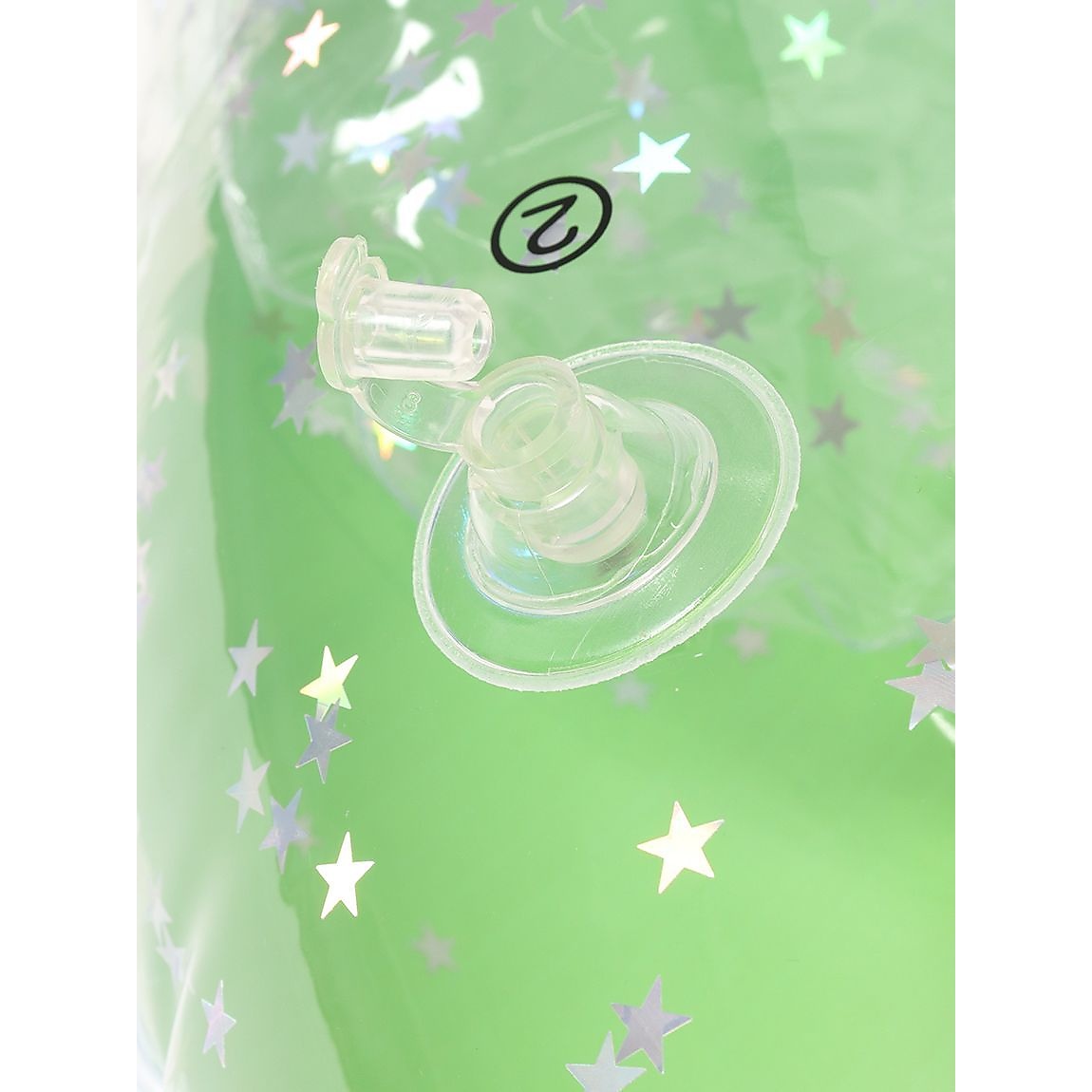 キラキラスターうきわ　グラデライム