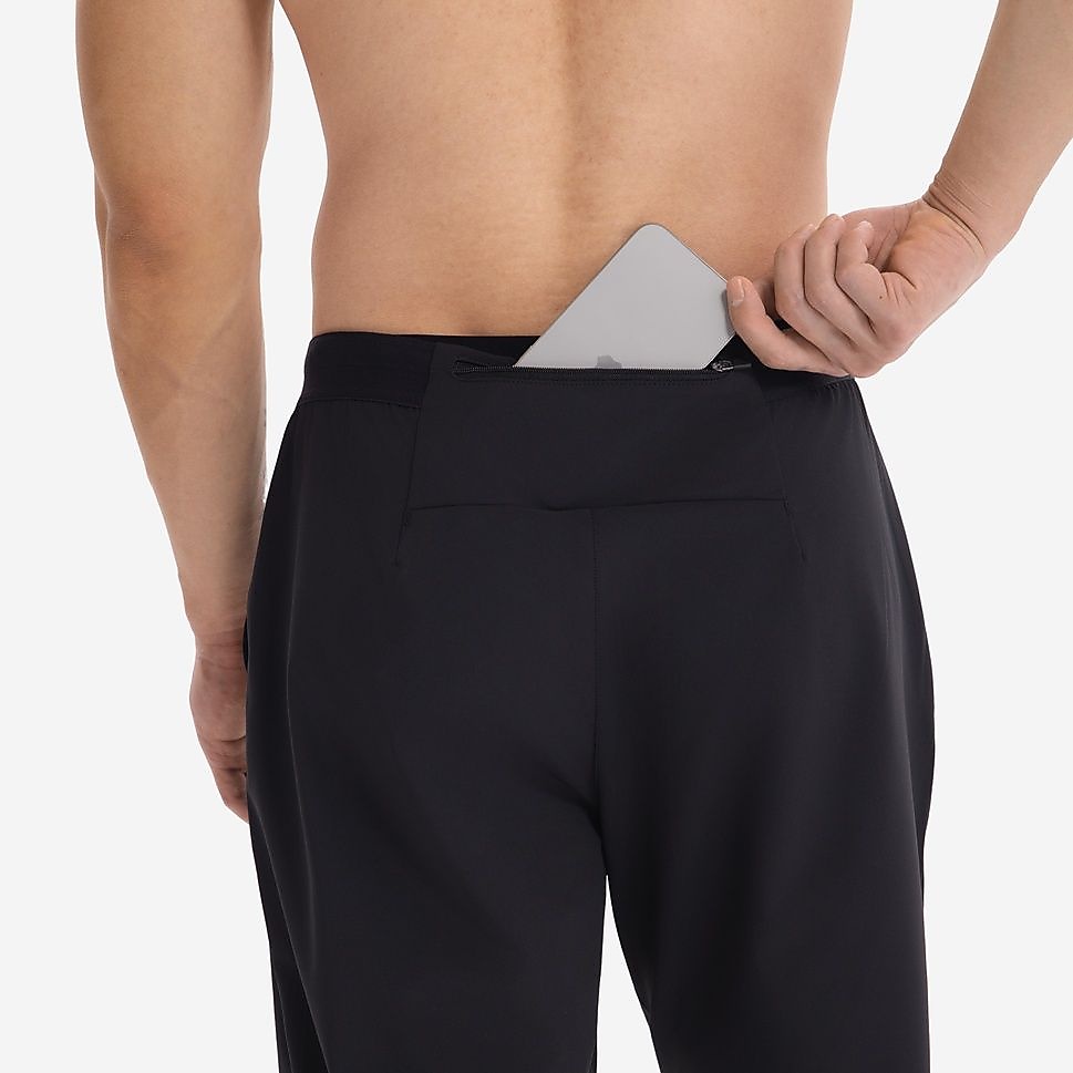 KIPRUNメンズロングパンツRUN500 WARM BLK