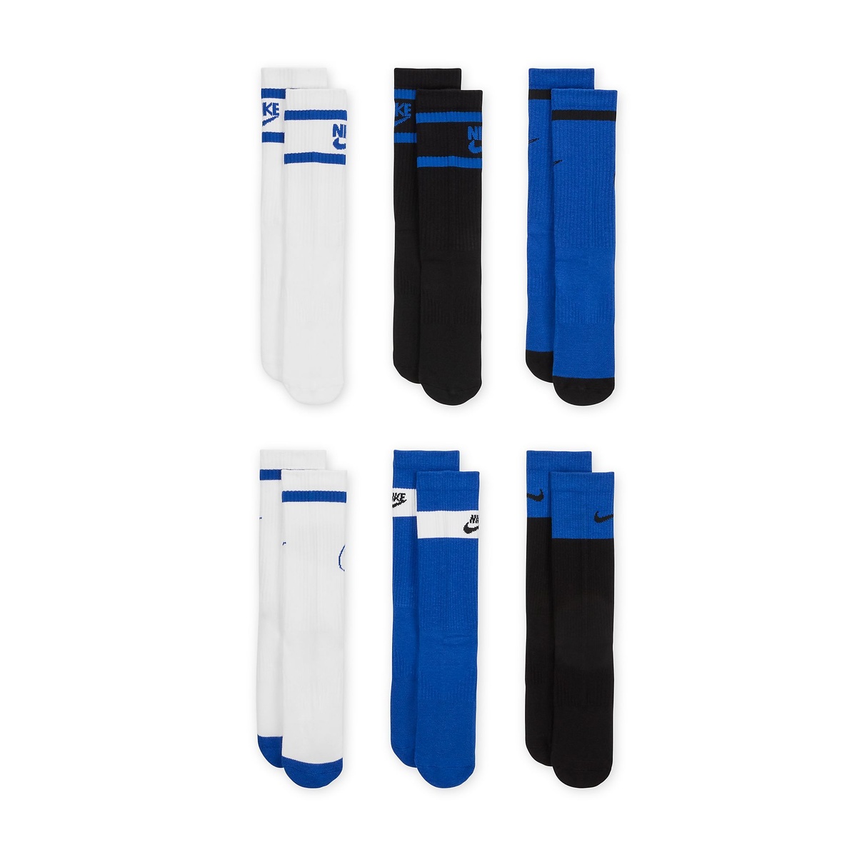 ナイキ YTH エブリデイ クッション クルー ソックス 6PR G