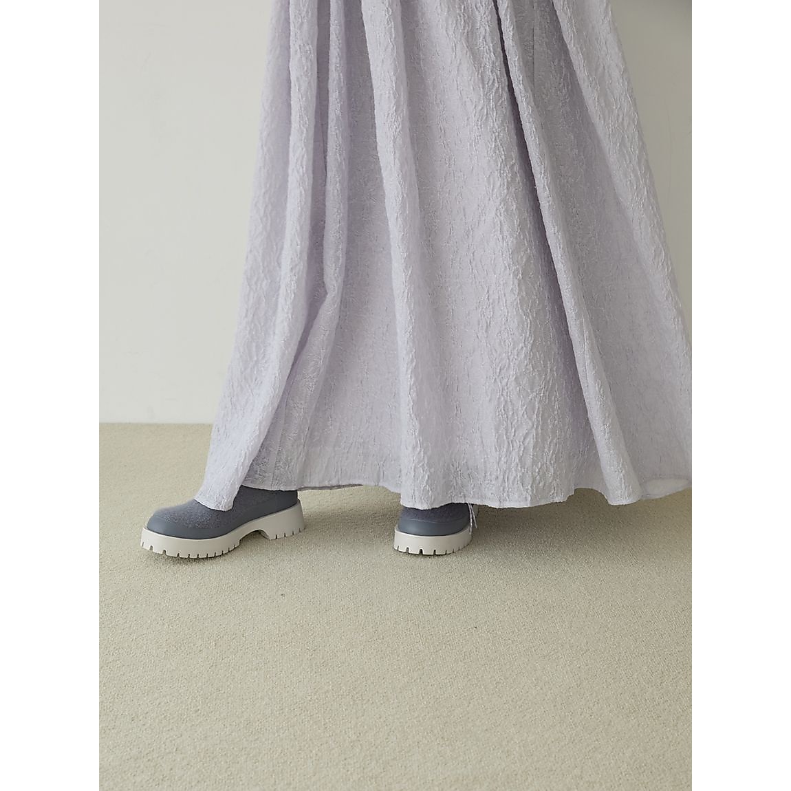 カットセットフラワージャガードワンピース