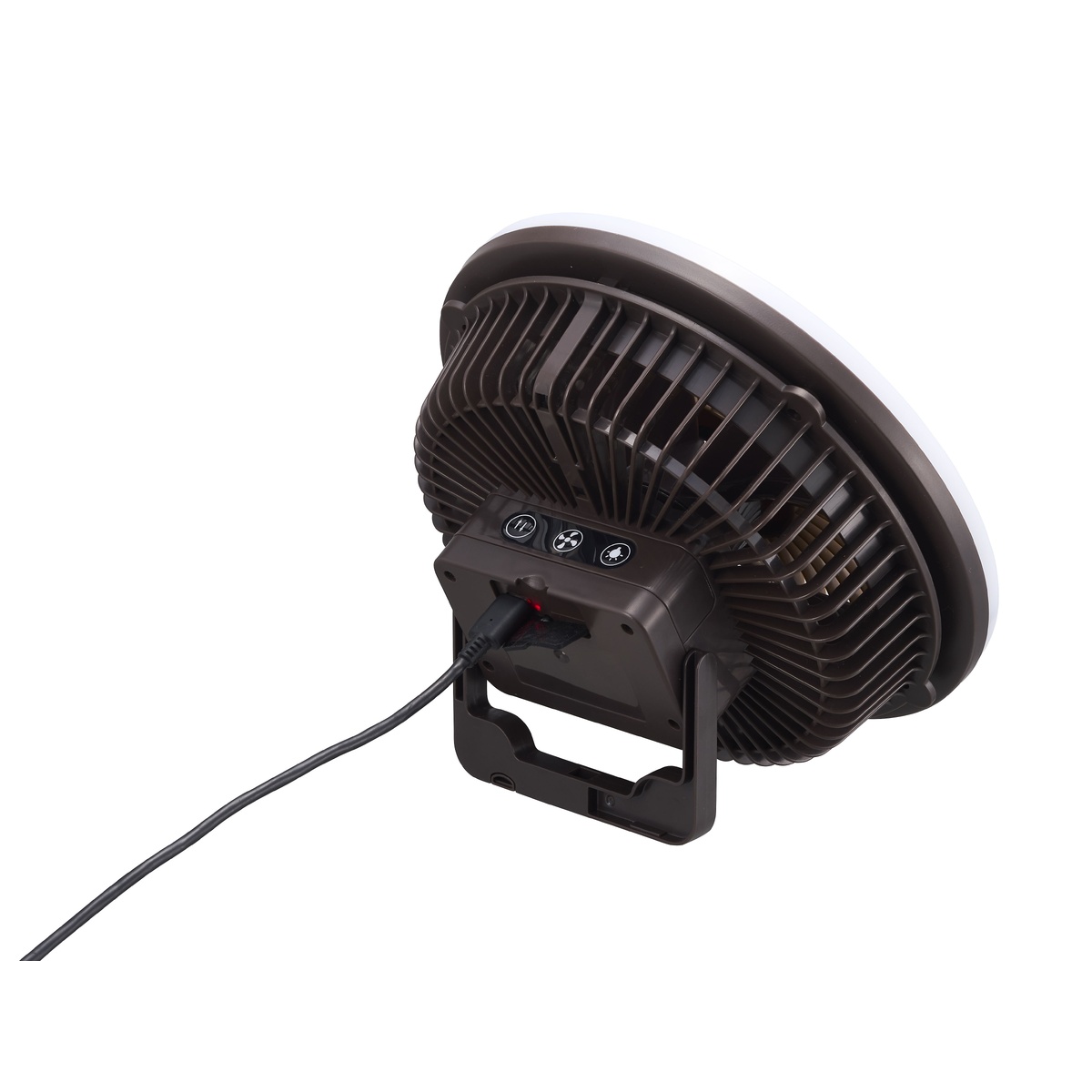 アウトドアマルチライトファン(ブラウン)