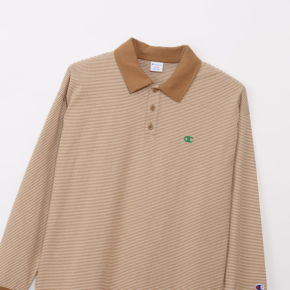 L/S BORDER POLO SHIRT
