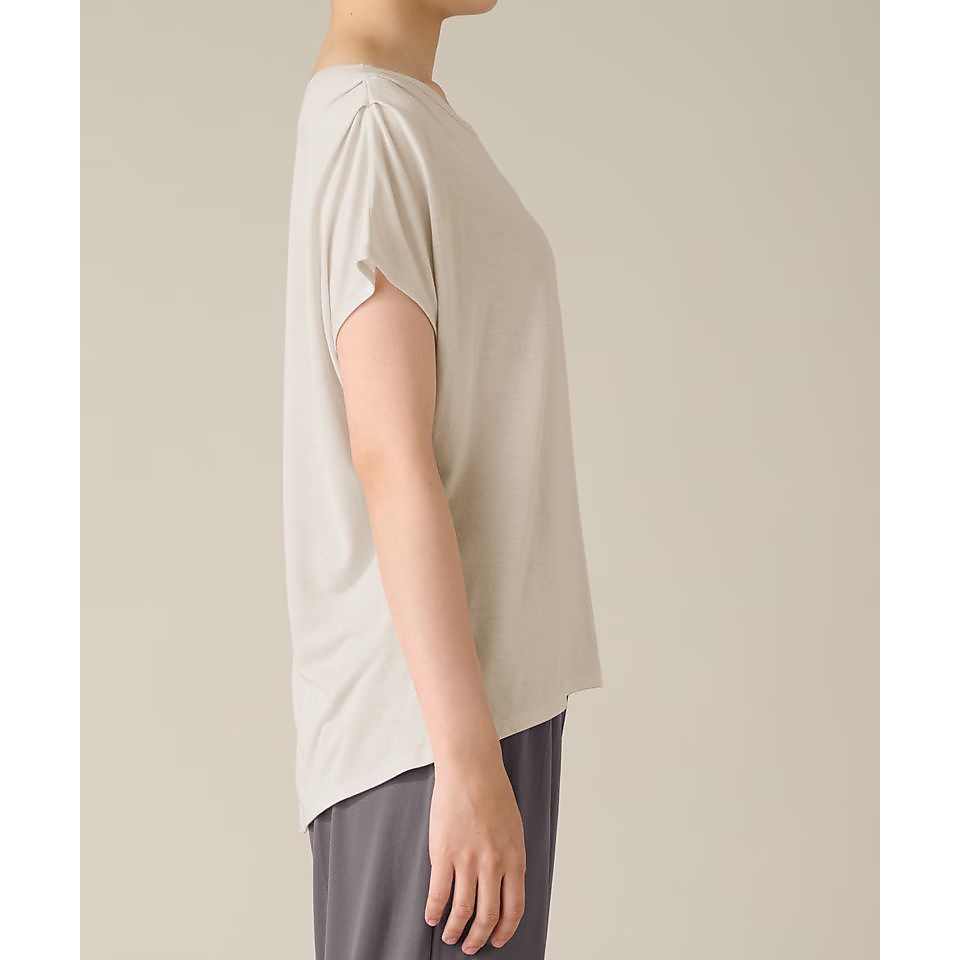 Real Stone フレンチスリーブトップ SAND