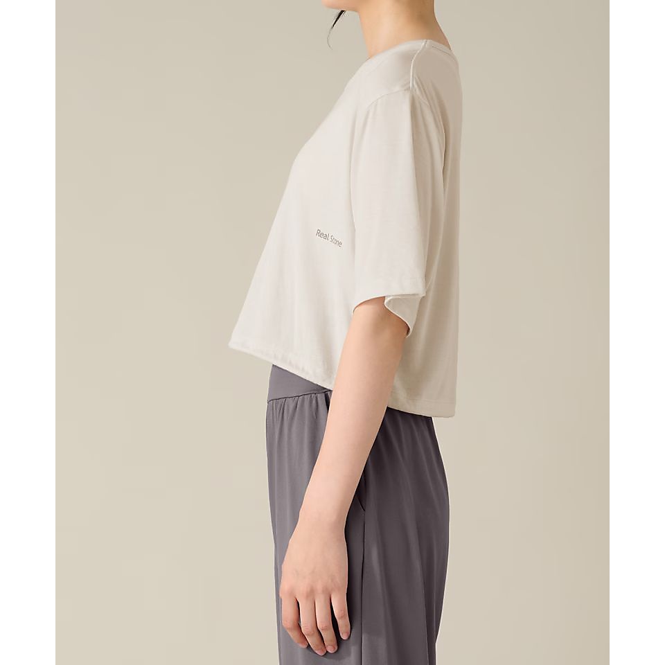 Real Stone ハーフスリーブトップ  SAND