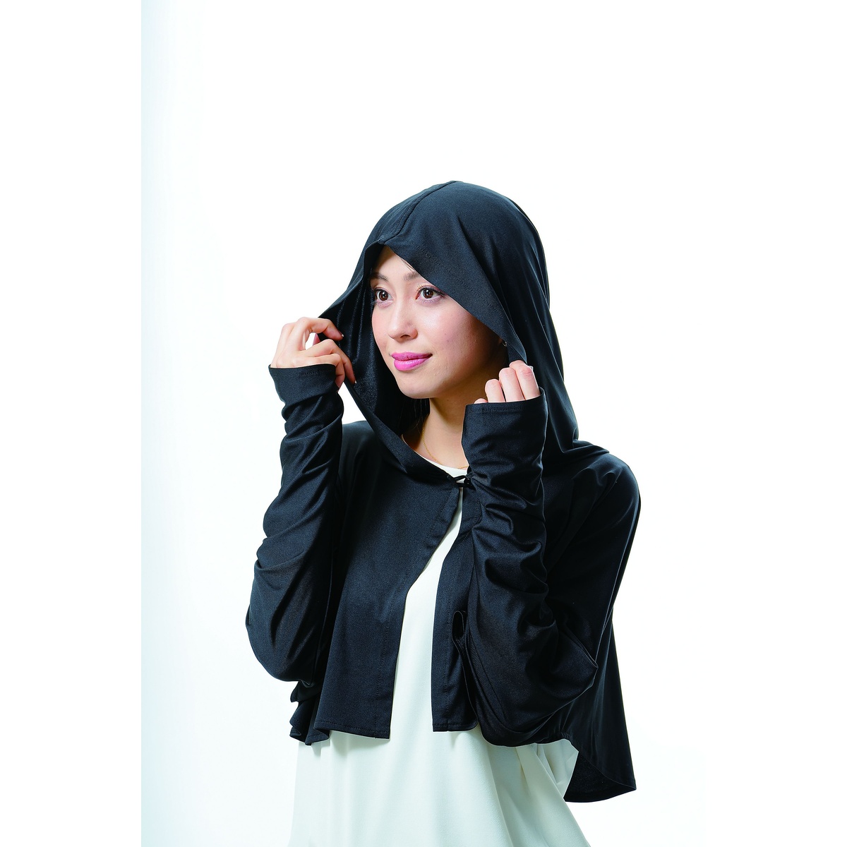 UV＆クールフード付きボレロ