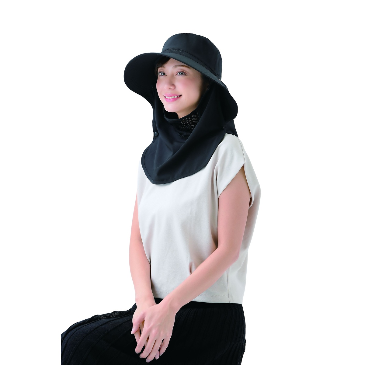 UV＆クールフェイスカバー付き3WAY帽子