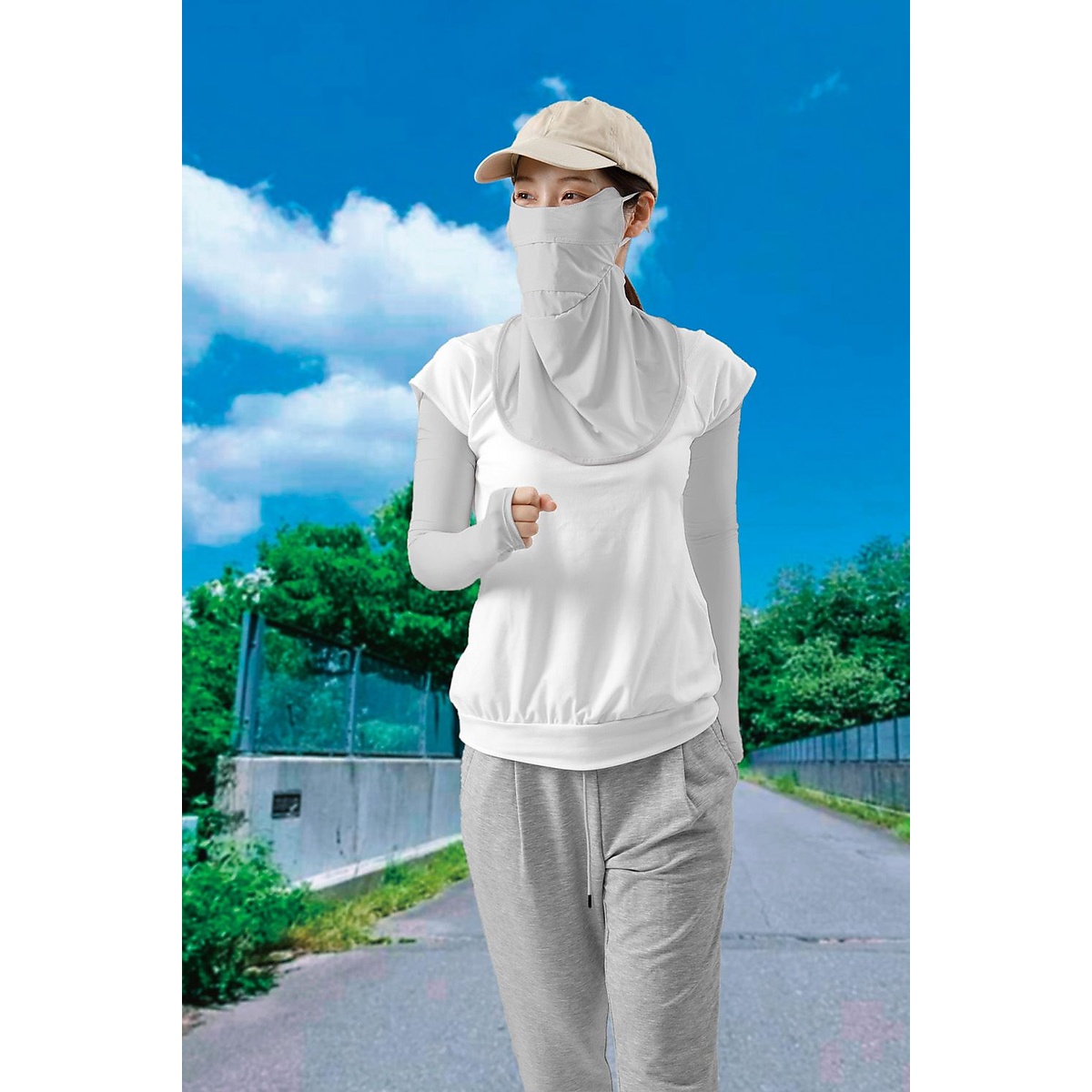 夏に差が出る　UVフェイスカバー