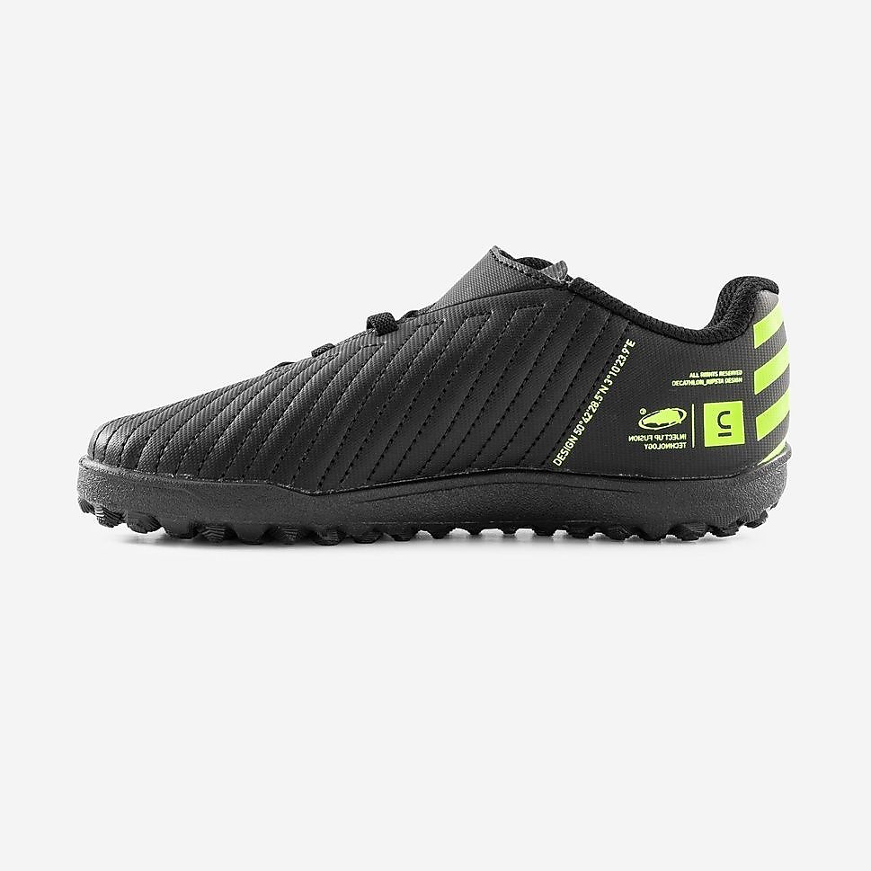 Decathlon キッズ サッカースパイク 面ファスナー 100 Easy Turf BLK