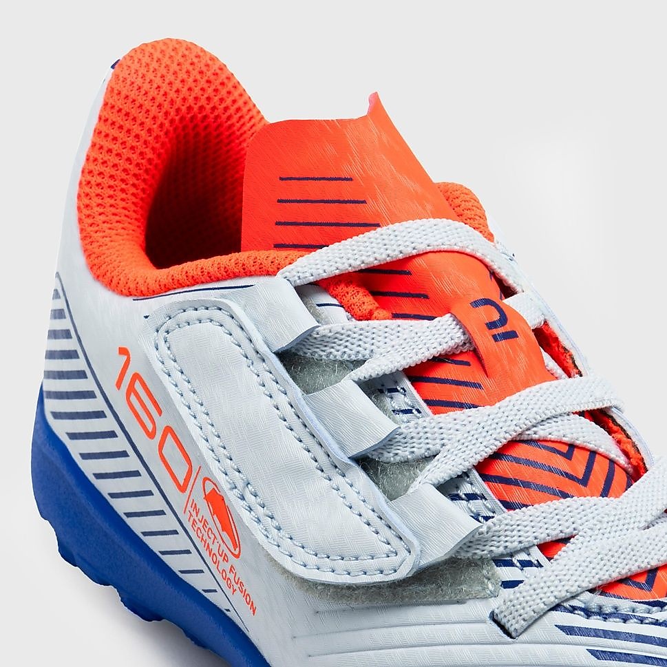 Decathlon キッズ サッカースパイク 面ファスナー 160 Easy Turf GRY