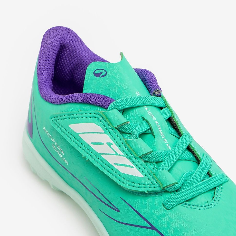 Decathlon キッズ サッカースパイク 面ファスナー 160 Easy Turf GRN