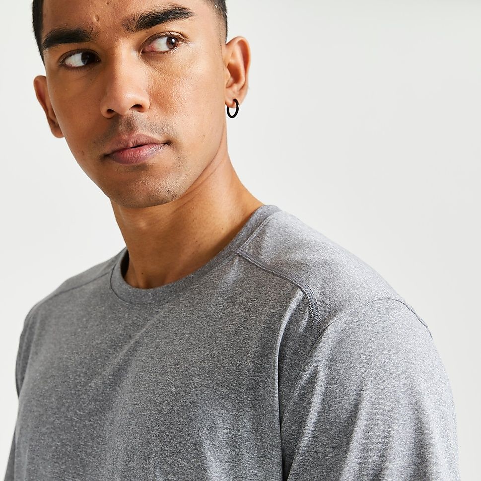 Decathlon メンズ半袖Tシャツ100 ジム・フィットネス GRY