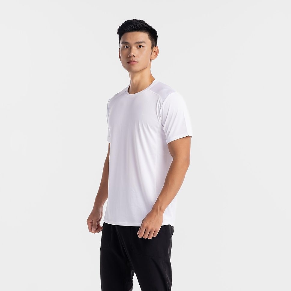 Decathlon メンズ半袖Tシャツ100 ジム・フィットネス WHT