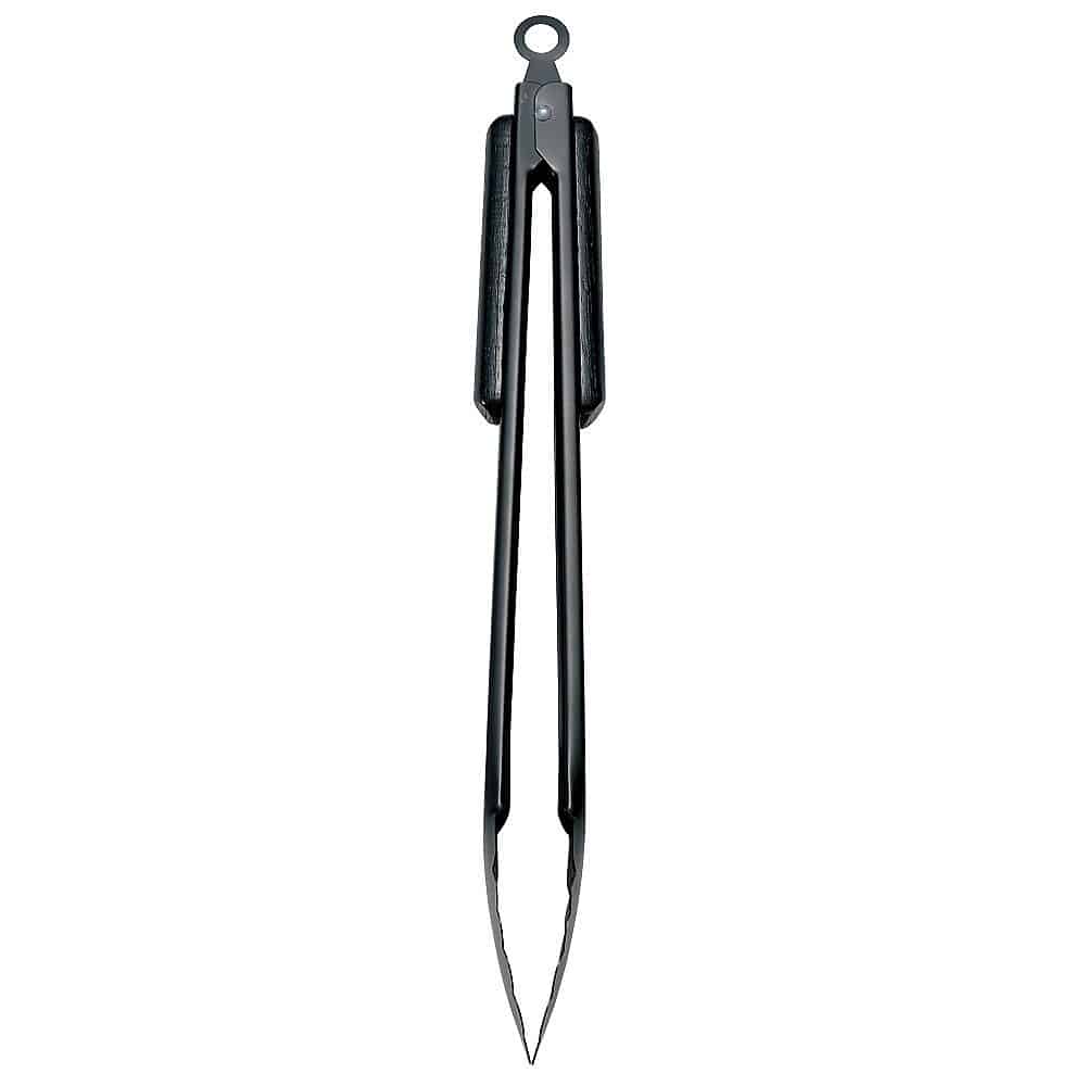 ウッドグリップ　トング35cm(ブラックチタンコート)