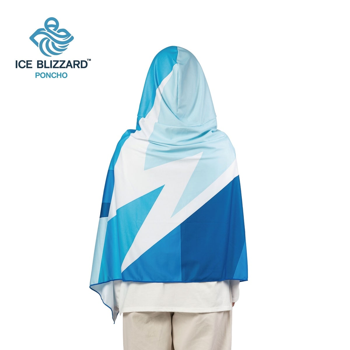 ICE BRIZZARD ポンチョ　クリスタルブルー
