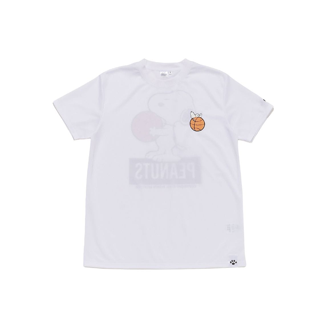 26PEANUTSバスケバックプリントTシャツ