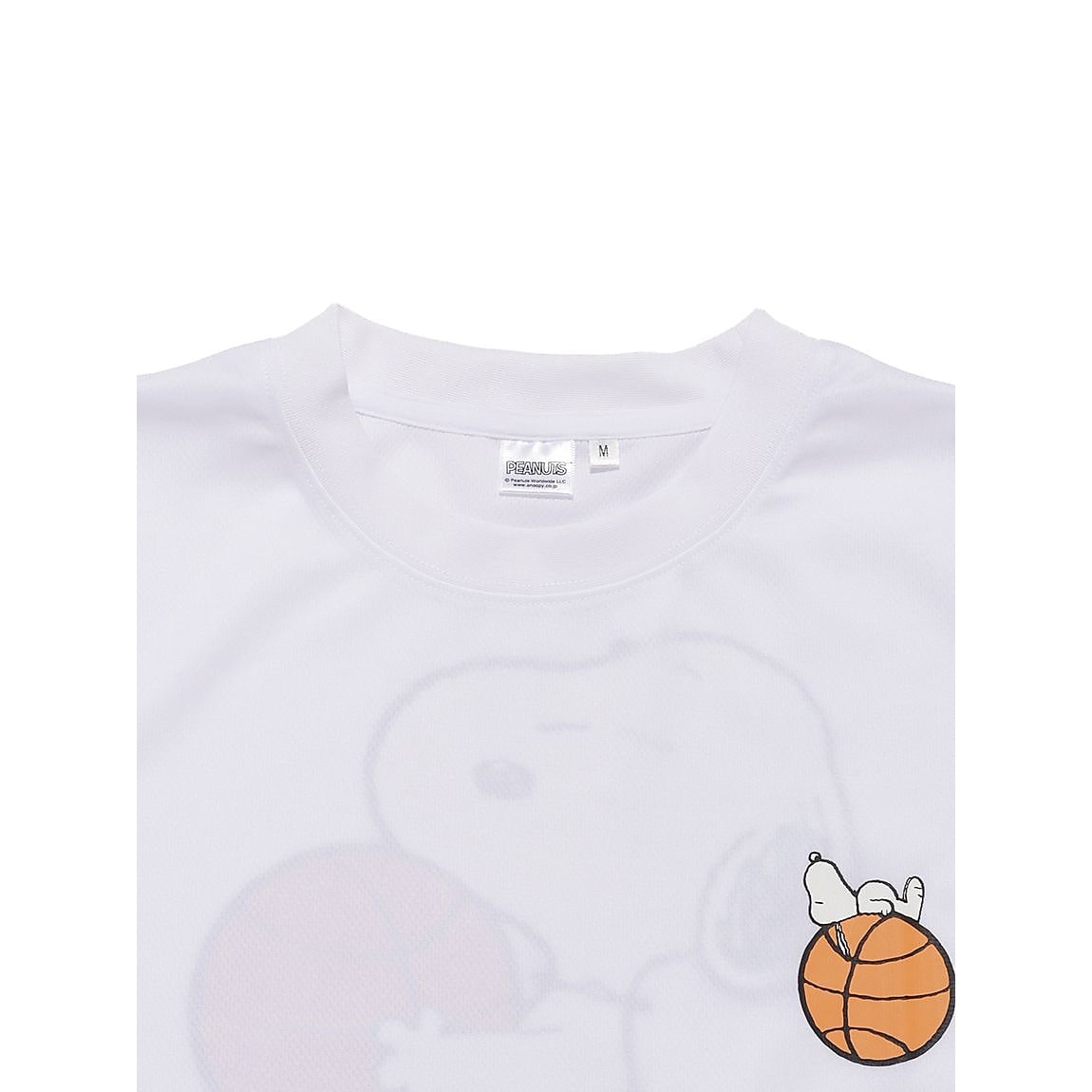 26PEANUTSバスケバックプリントTシャツ