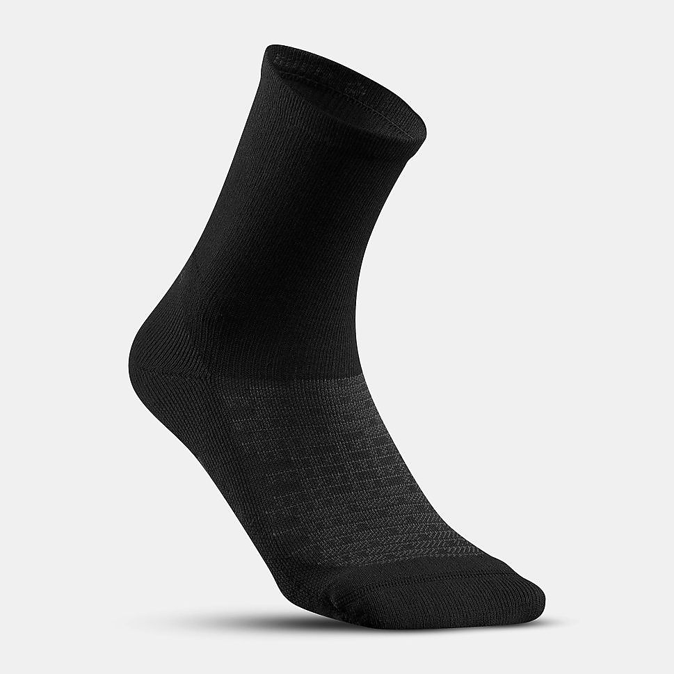 Decathlon 2足組ロークルー丈ソックス HIKE 100 BLK