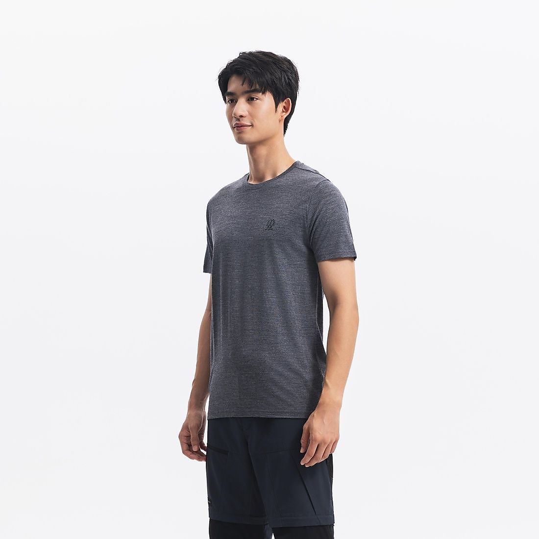 SIMOND メンズ TシャツCN TS 500 WOOL HEATHER GRY