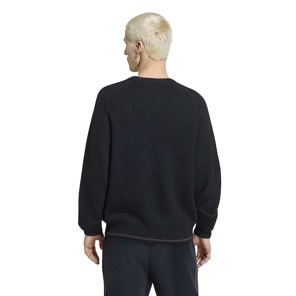 3 STRIPES FLUFFY KNIT CREW