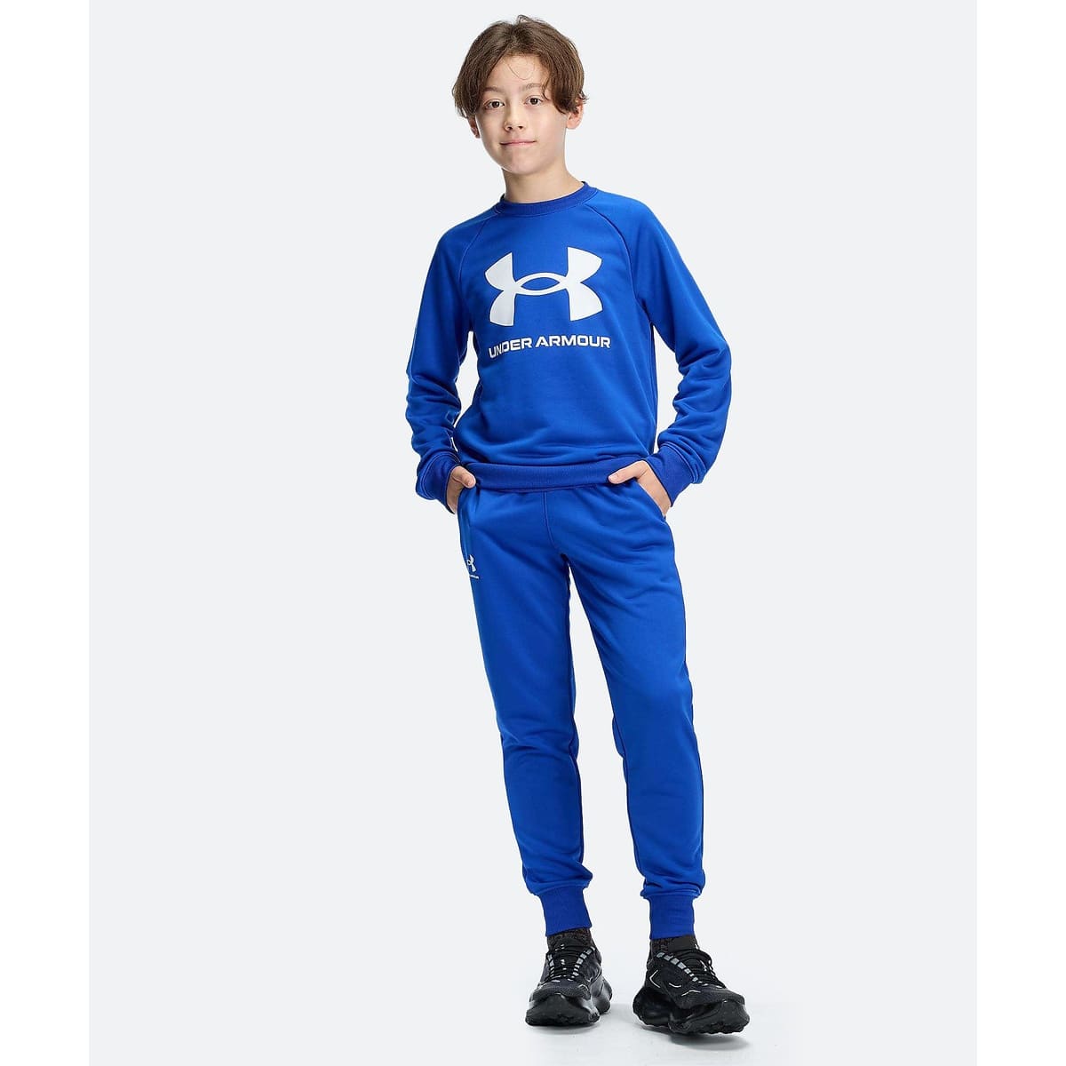 UA TECH TERRY LOGO CREW