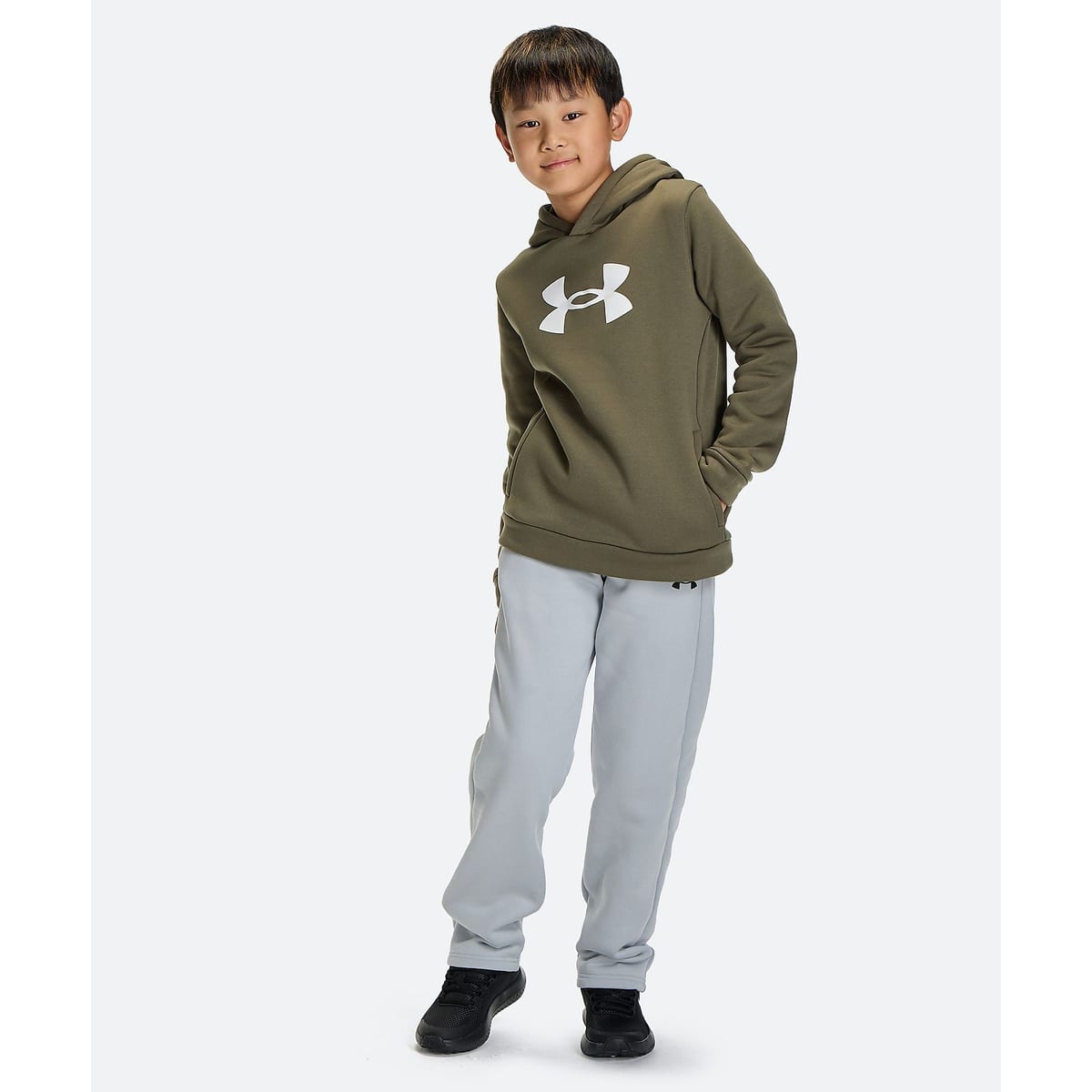 UA ARMOUR FLEECE BIG LOGO HOODIE