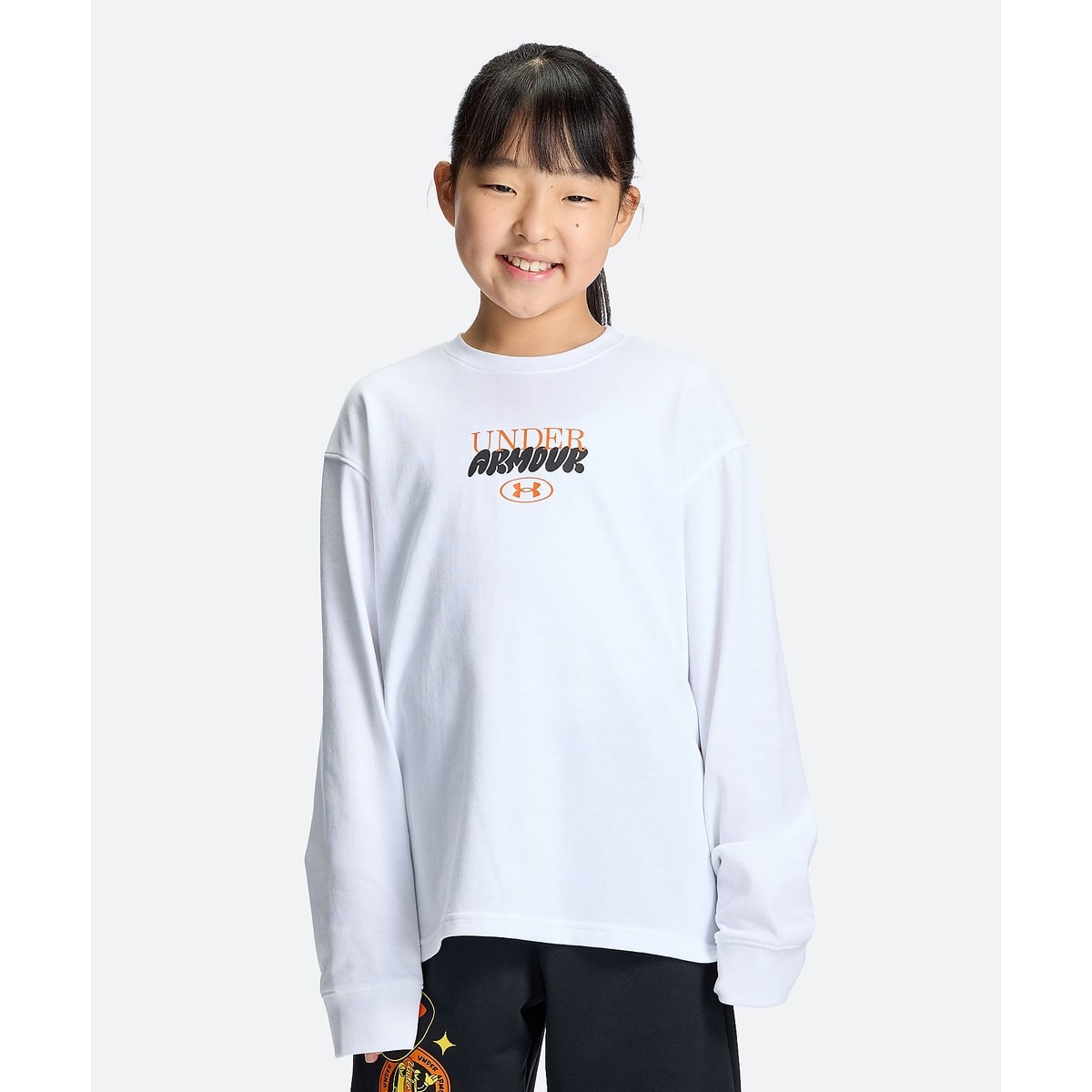 UA HEAVYWEIGHT COTTON GRAPHIC LONG SLEEVE T-SHIRT