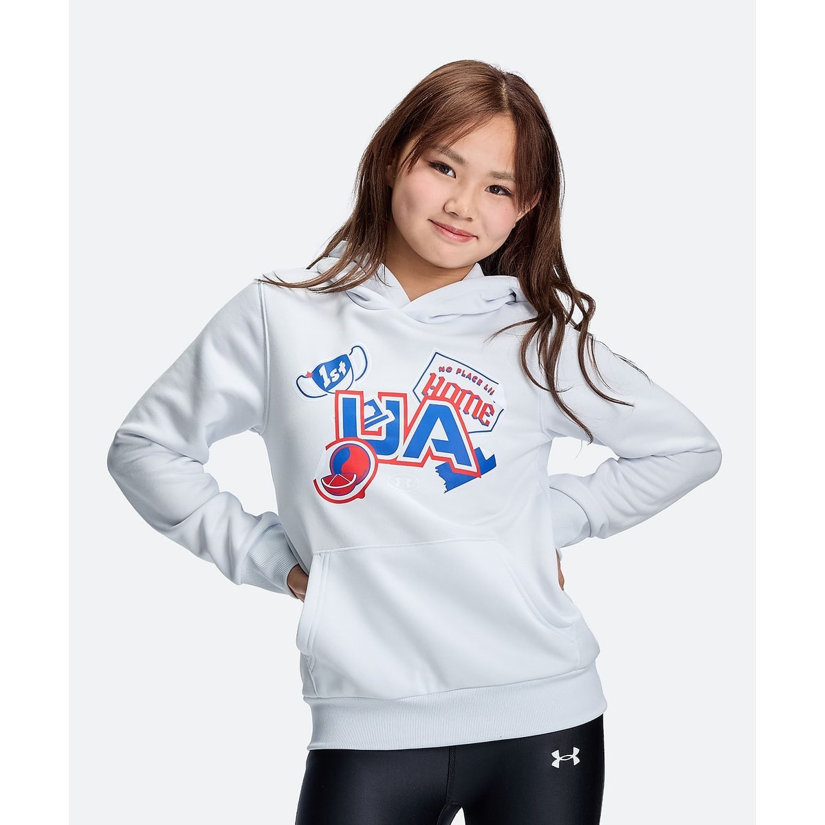 UA RIVAL LIGHTWEIGHT TERRY GRAPHIC HOODIE