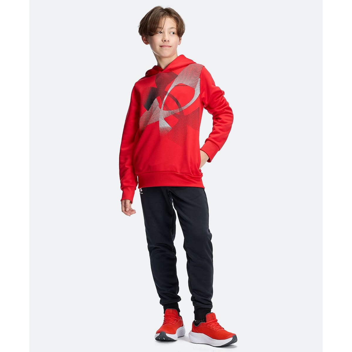 UA TECH TERRY SUPER BIG LOGO HOODIE