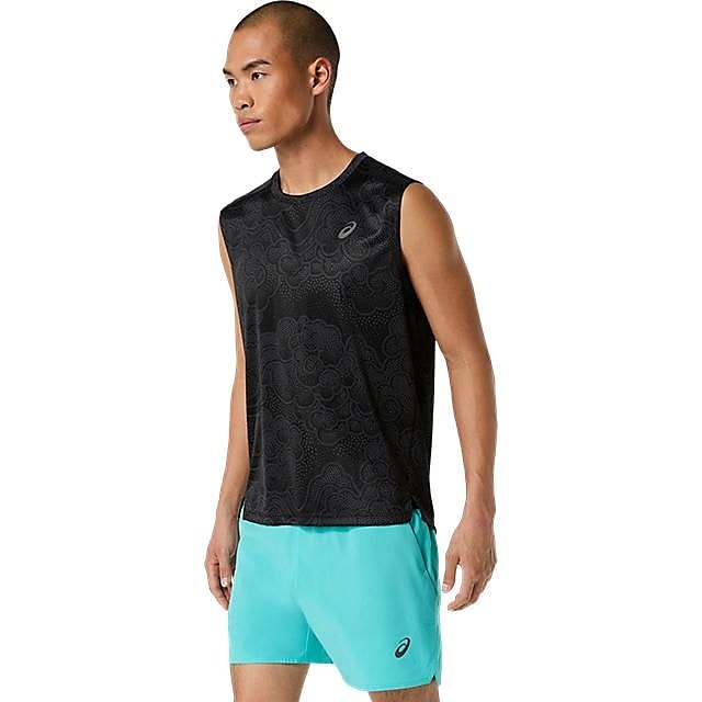 GRAPHIC SLEEVELESS TOP