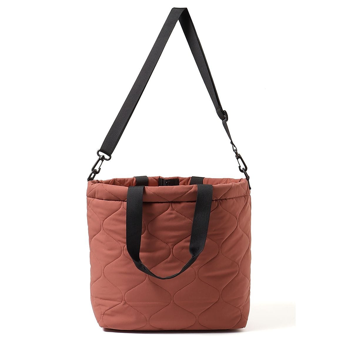 [KiU PADDED DRAWSTRING TOTEBAG]テラコッタ