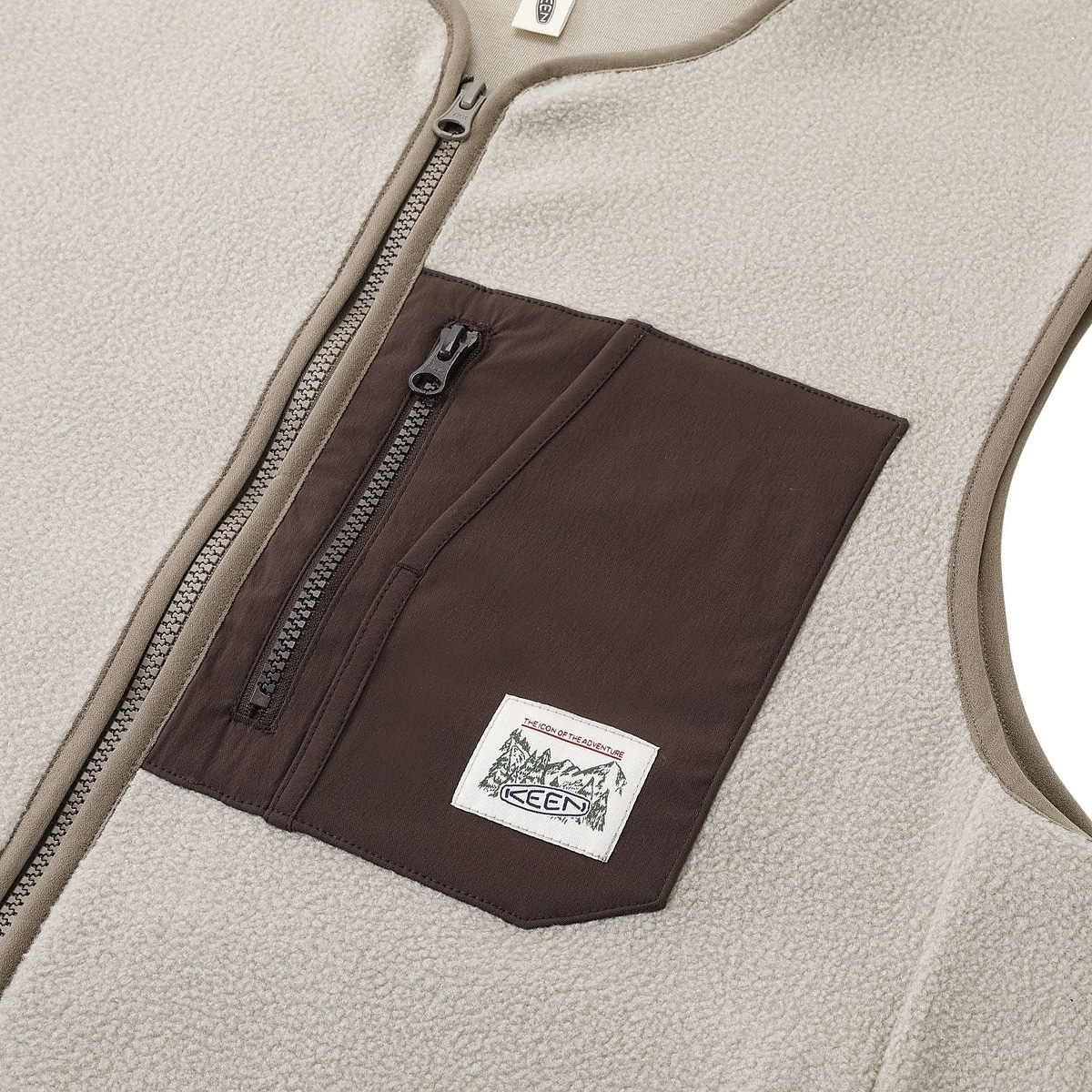 ジンジャー ブラッシュド フルジップ ベスト(GINGER BRUSHED FULL ZIP VEST)