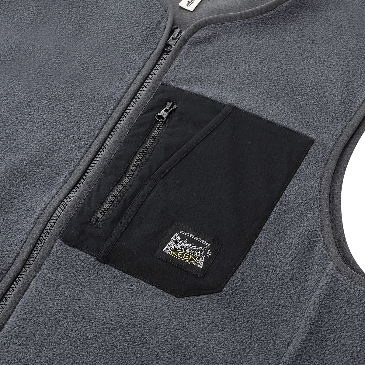 ジンジャー ブラッシュド フルジップ ベスト(GINGER BRUSHED FULL ZIP VEST)