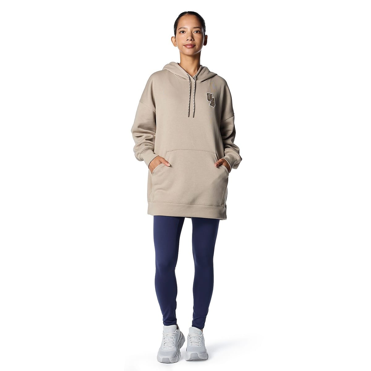 UA RIVAL FLEECE TUNIC HOODIE