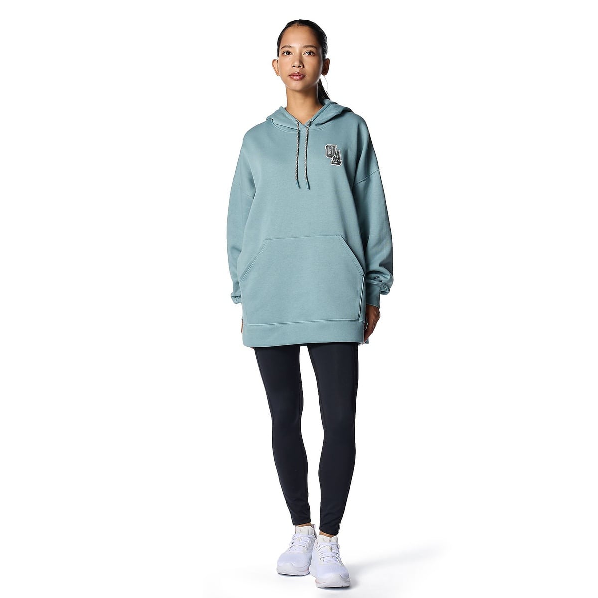 UA RIVAL FLEECE TUNIC HOODIE