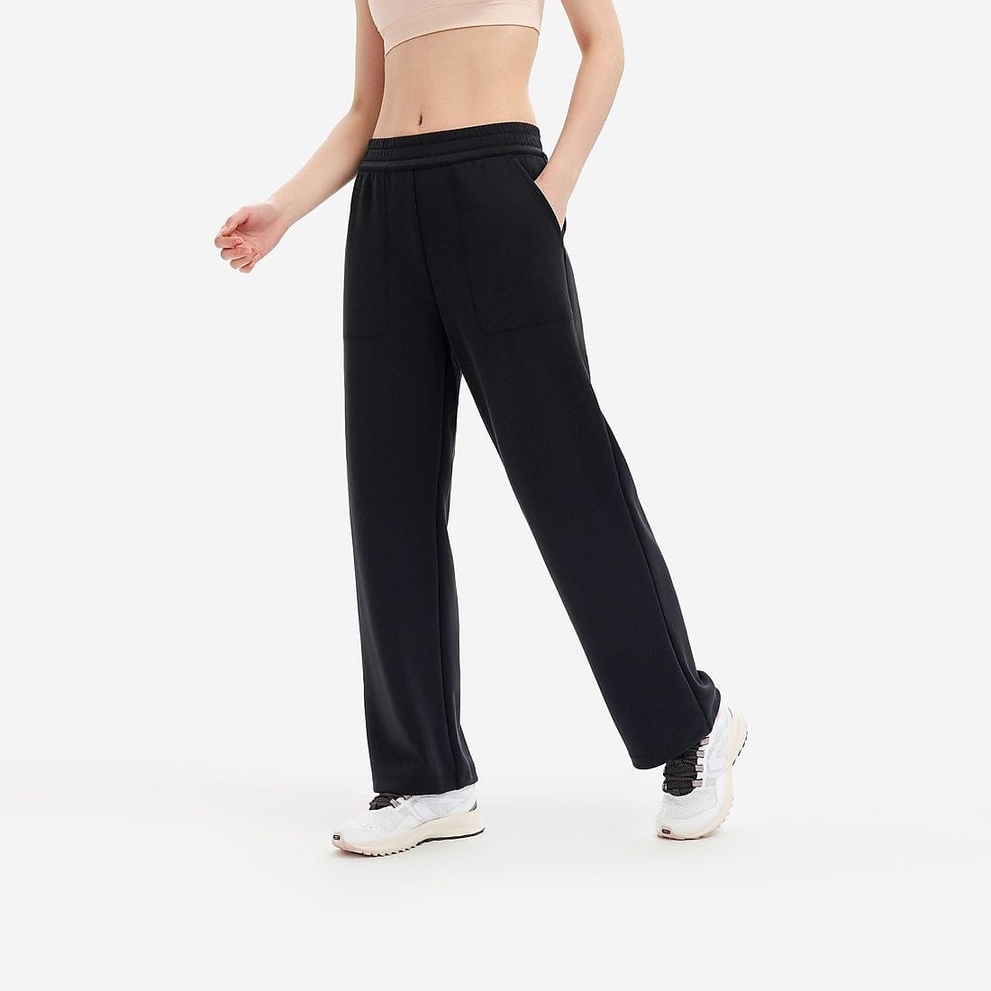 ヨガ レディース ストレッチパンツ BLK