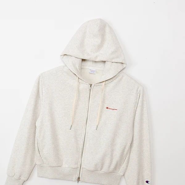W ZIP HOODED SWEATSHIRT