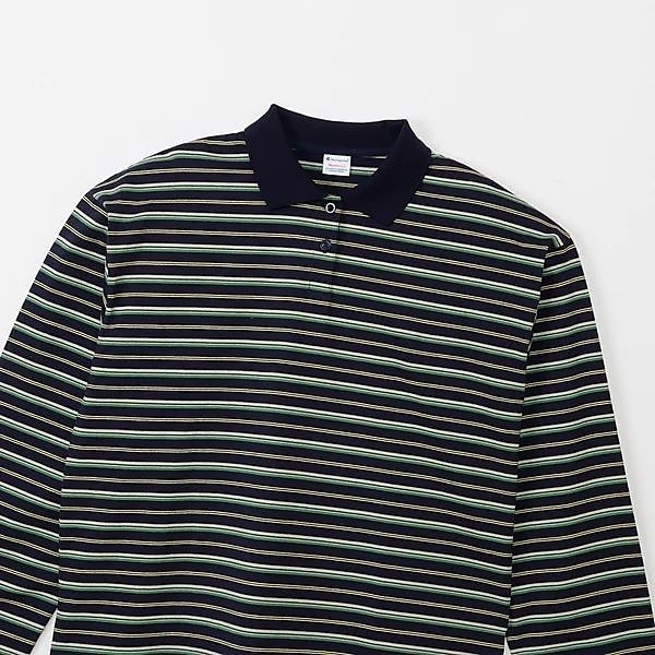 L/S BORDER POLO SHIRT