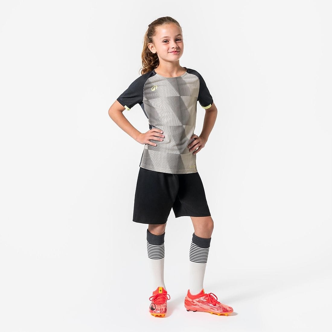 サッカー用半袖Tシャツ キッズ VIRALTO DOP GRY