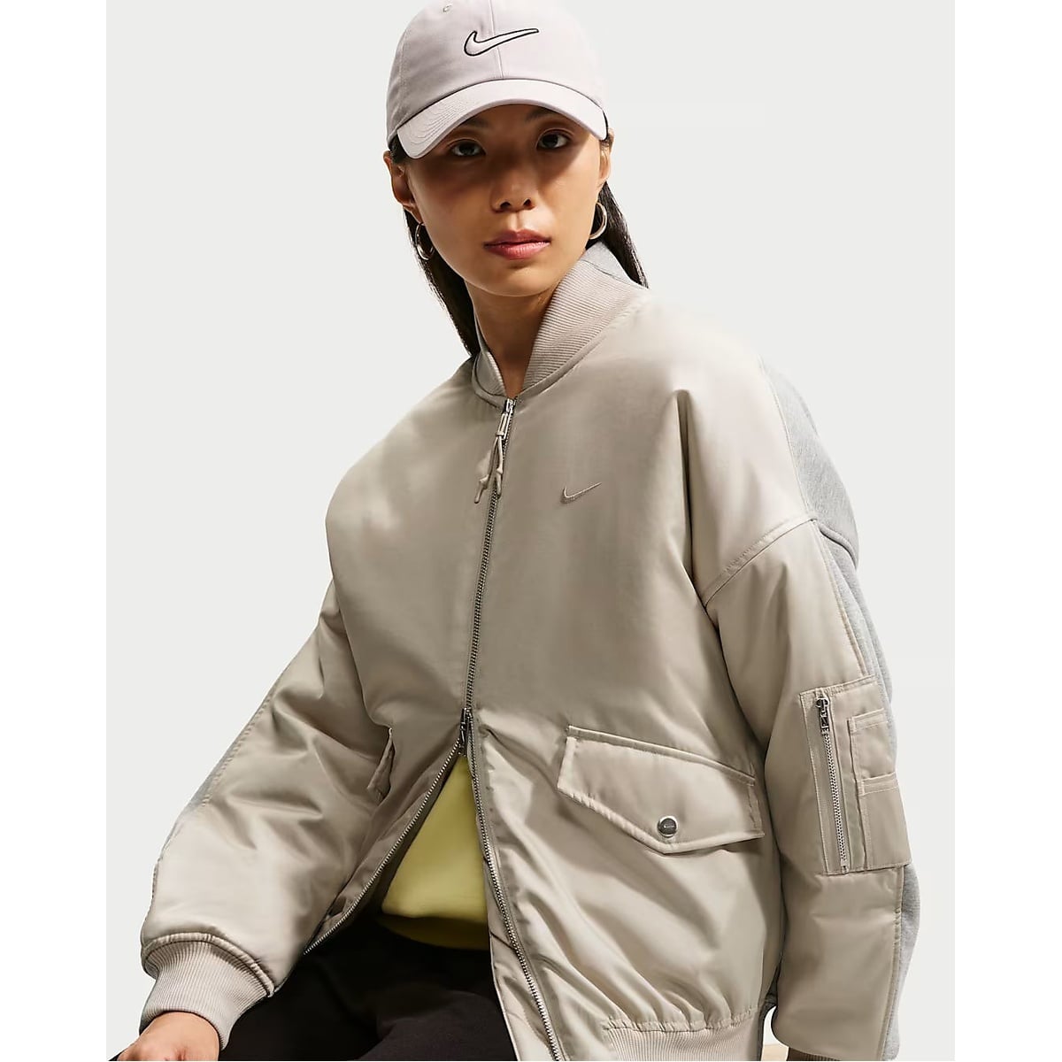 AS W NK STDO HYBRID BOMBER JKT
