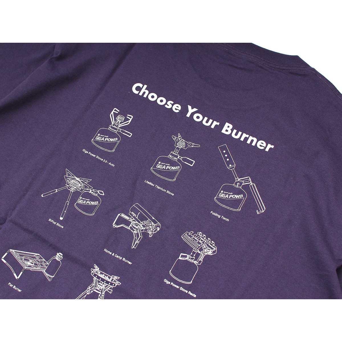 Choose Your Burner T Shirt L DARK PURPLE