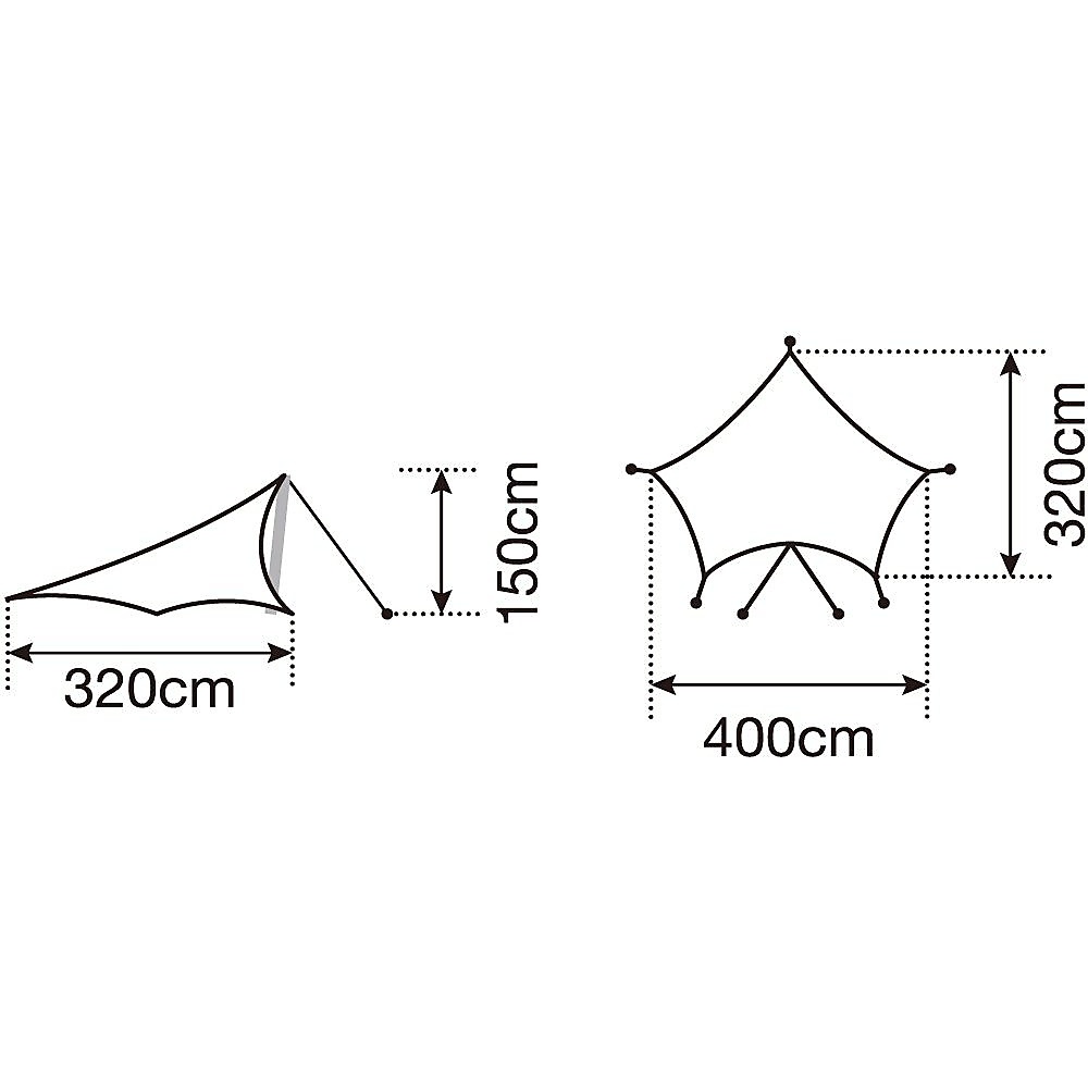 ライトタープ ペンタシールド