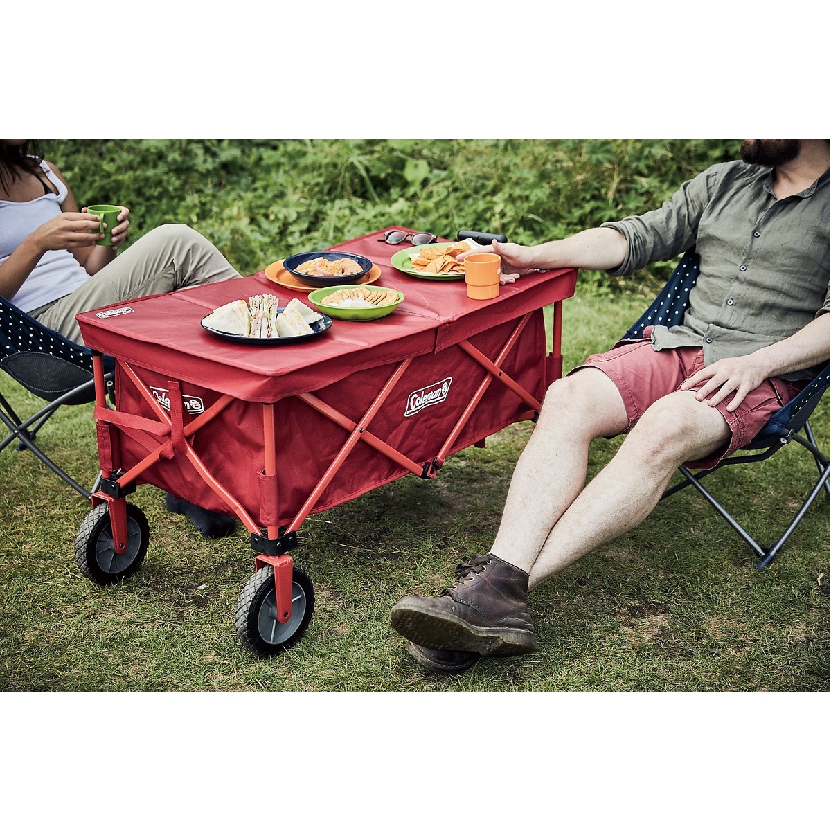 アウトドアワゴンテーブル