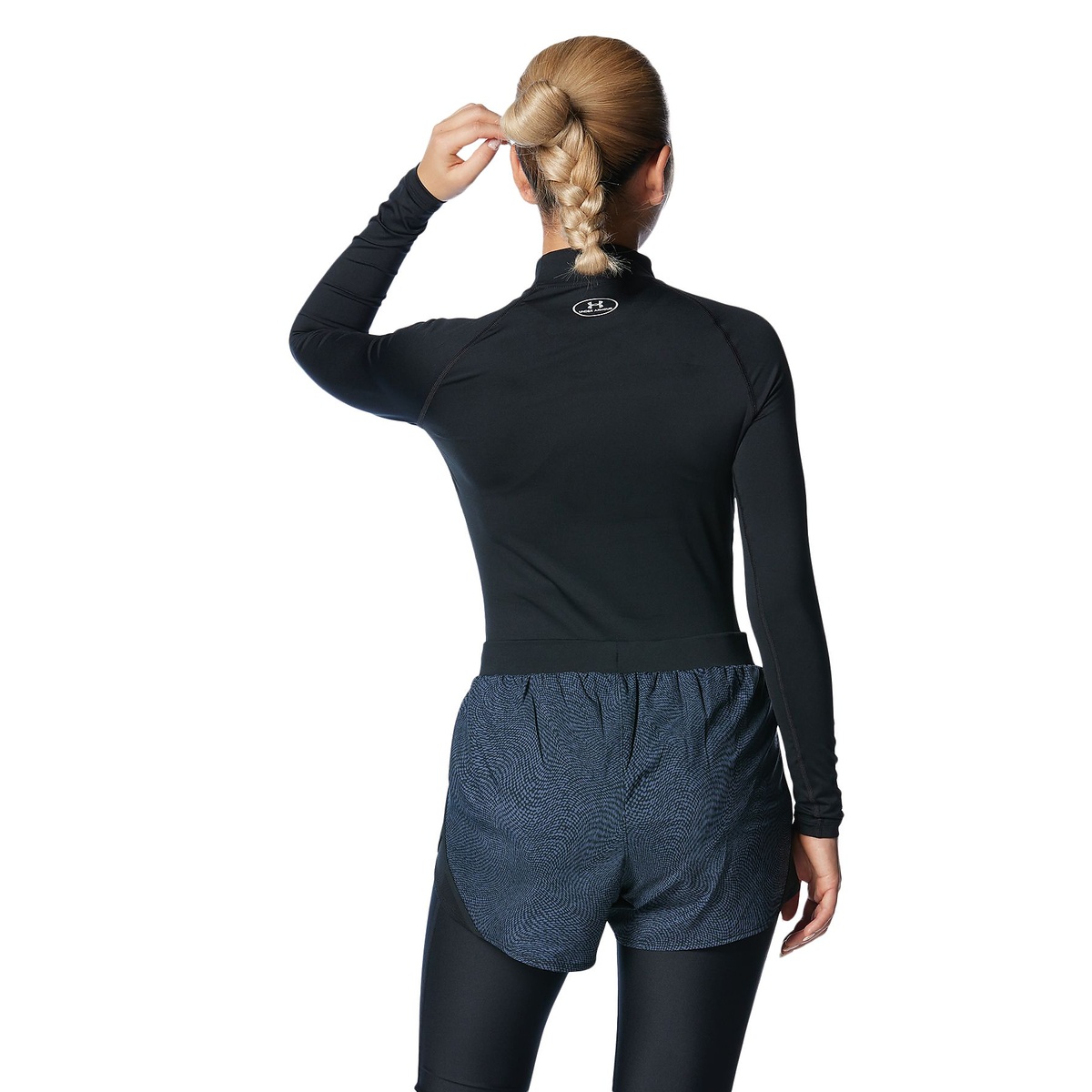 UA HEATGEAR COMPRESSION LONG SLEEVE MOCK NECK SHIRT