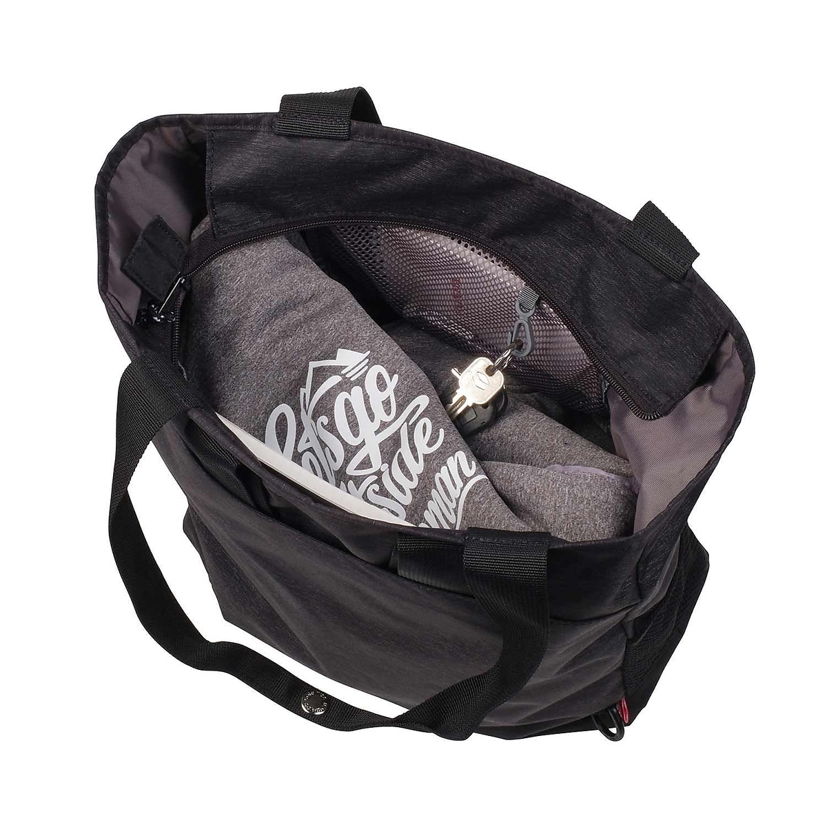 2WAYバックパックトート (ブラックヘザー)