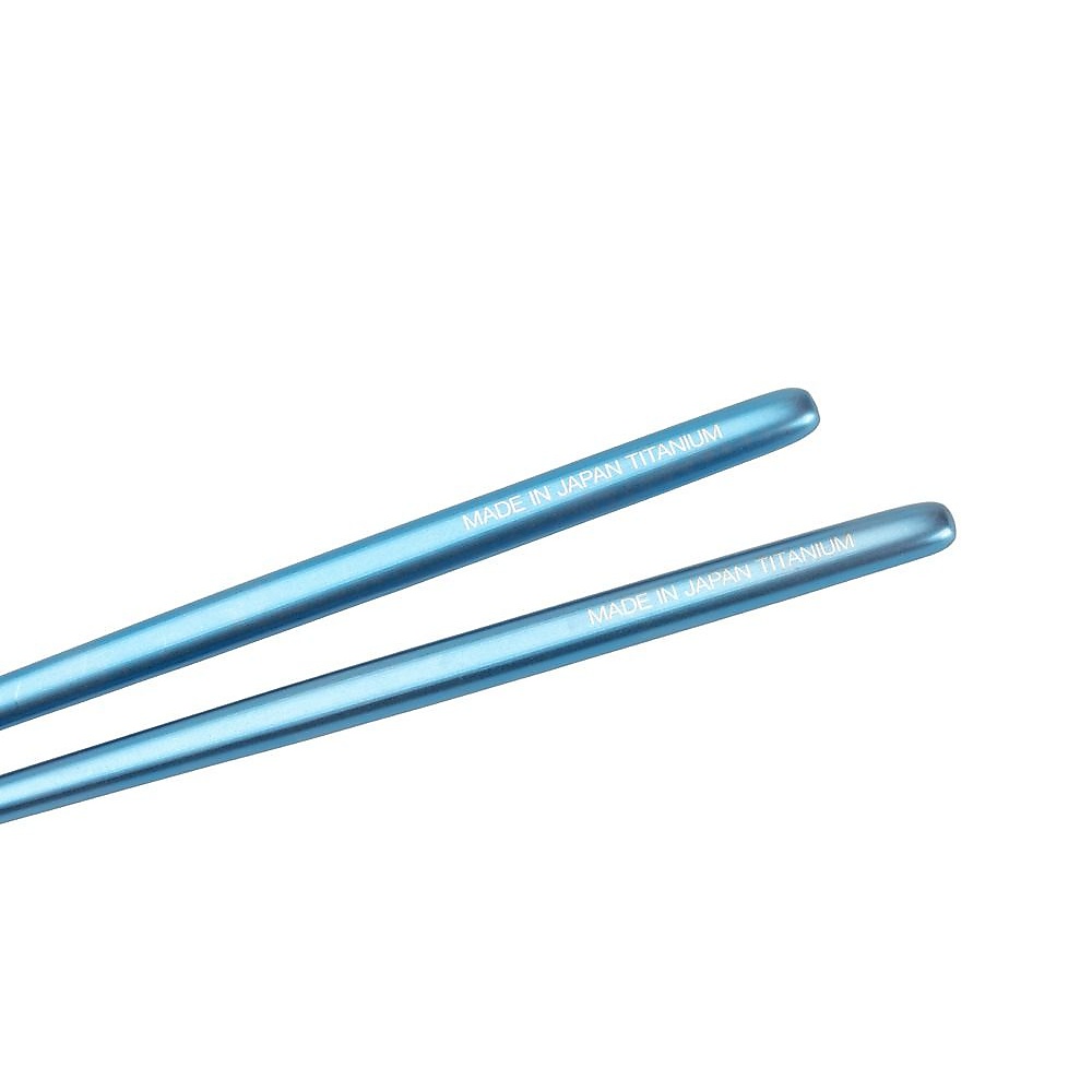 チタン先細箸 ブルー