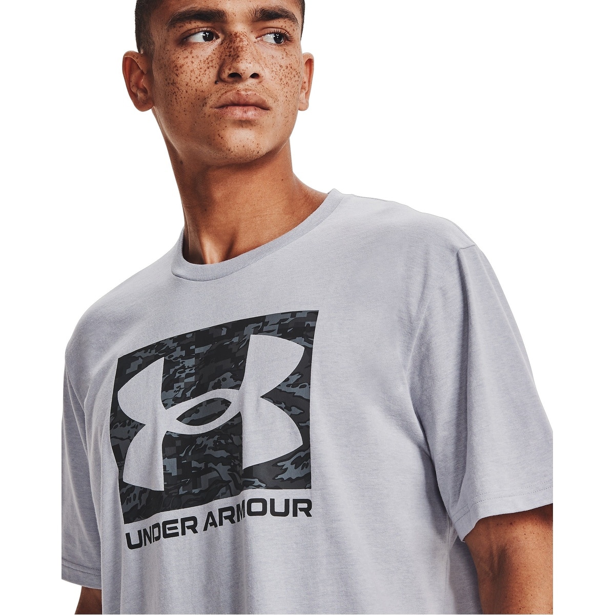 UA ABC CAMO BOXED LOGO SS