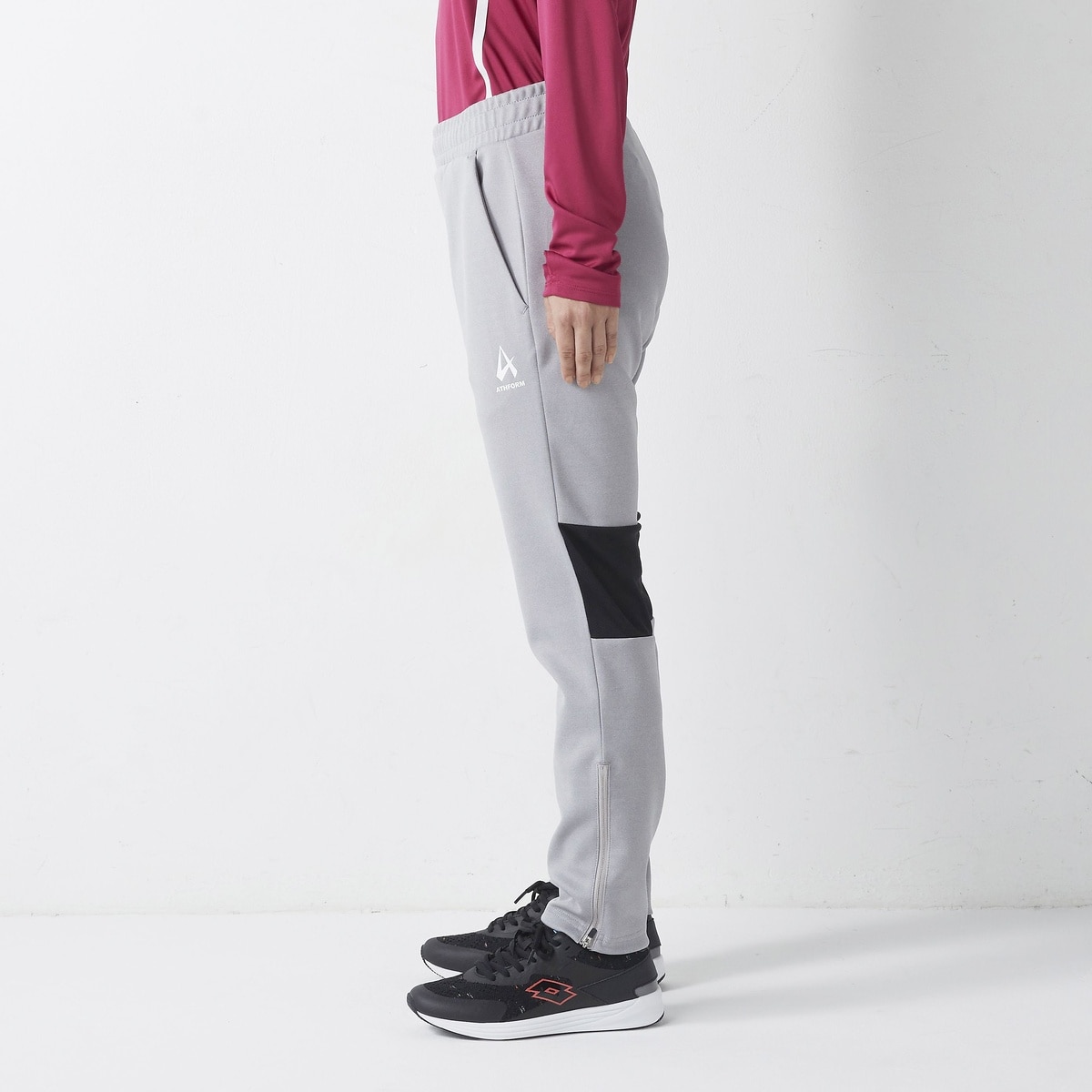 RUN レディースストレッチスウェットパンツ