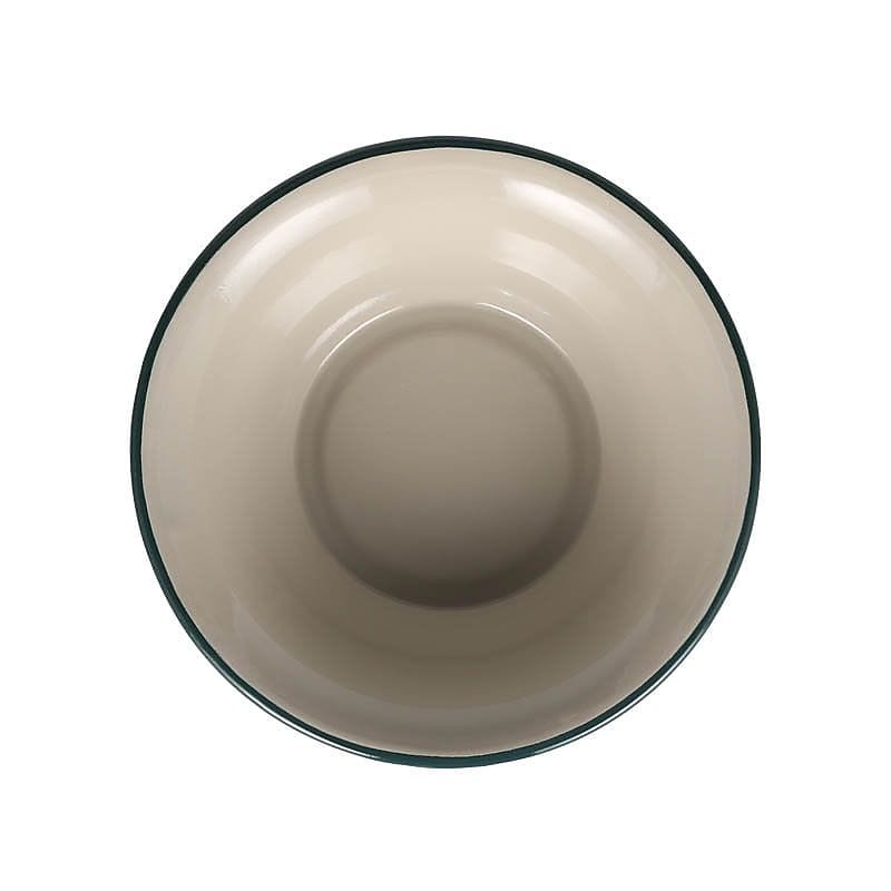 ENAMELED DEEP PLATE GREEN