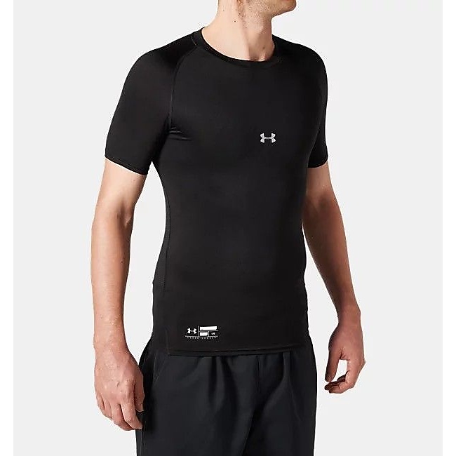 UA HEATGEAR ARMOUR COMPRESSION SHORT SLEEVE CREW NECK SHIRT
