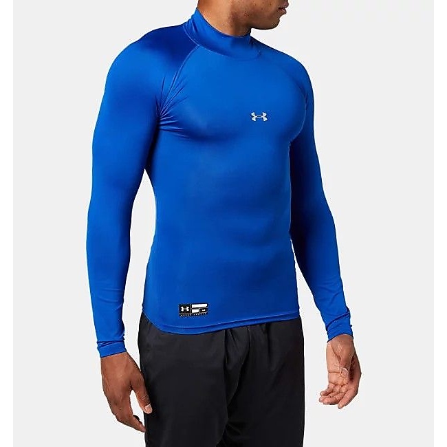 UA HEATGEAR ARMOUR COMPRESSION LONG SLEEVE MOCK NECK SHIRT